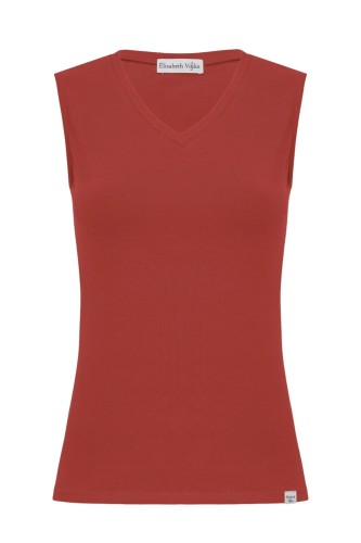 VERA bez rękawków Brick Red przód.jpg