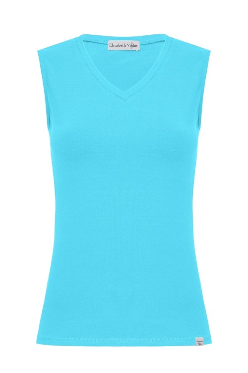 VERA bez rękawków Cyan Blue przód.jpg