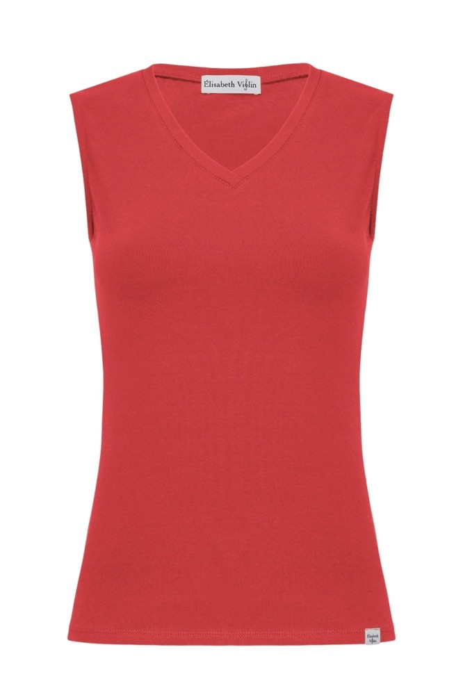 VERA bez rękawków Ribbon Red przód.jpg