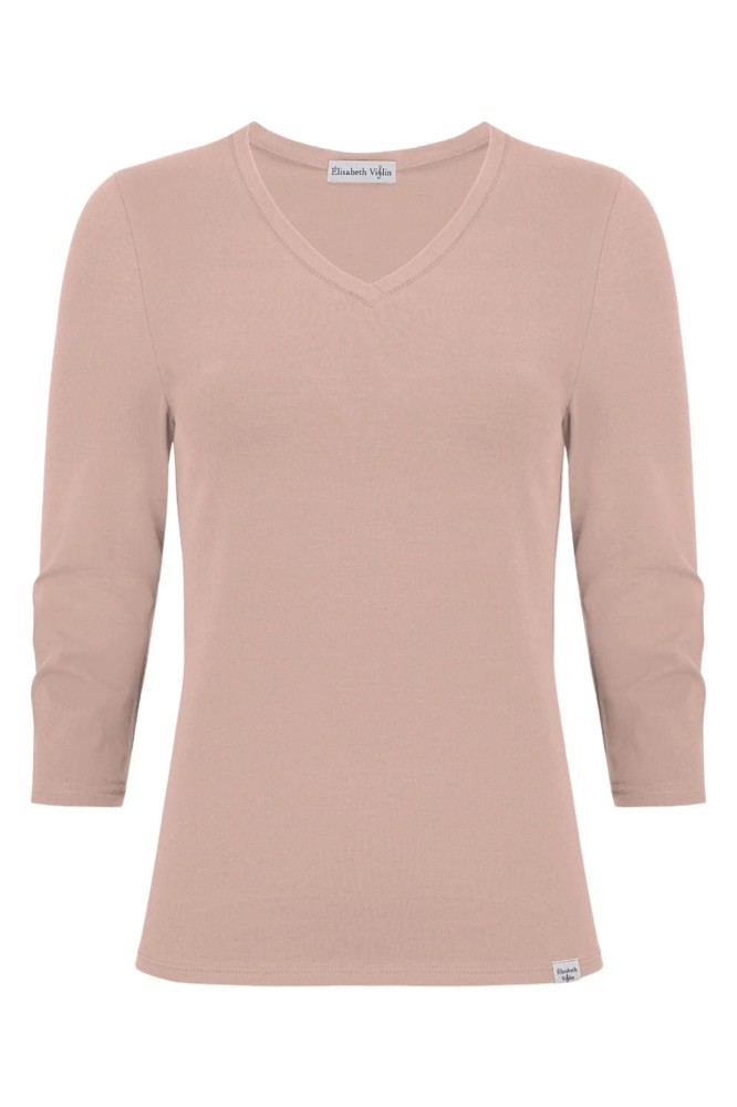 VERA z rękawami 3:4 Warm Taupe przód.jpg