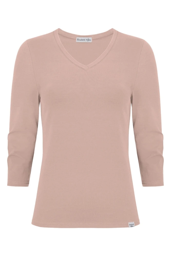 VERA z rękawami 3:4 Warm Taupe przód.jpg