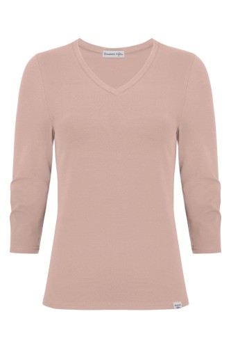 VERA z rękawami 3:4 Warm Taupe przód.jpg