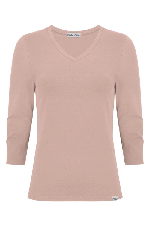 VERA z rękawami 3:4 Warm Taupe przód.jpg
