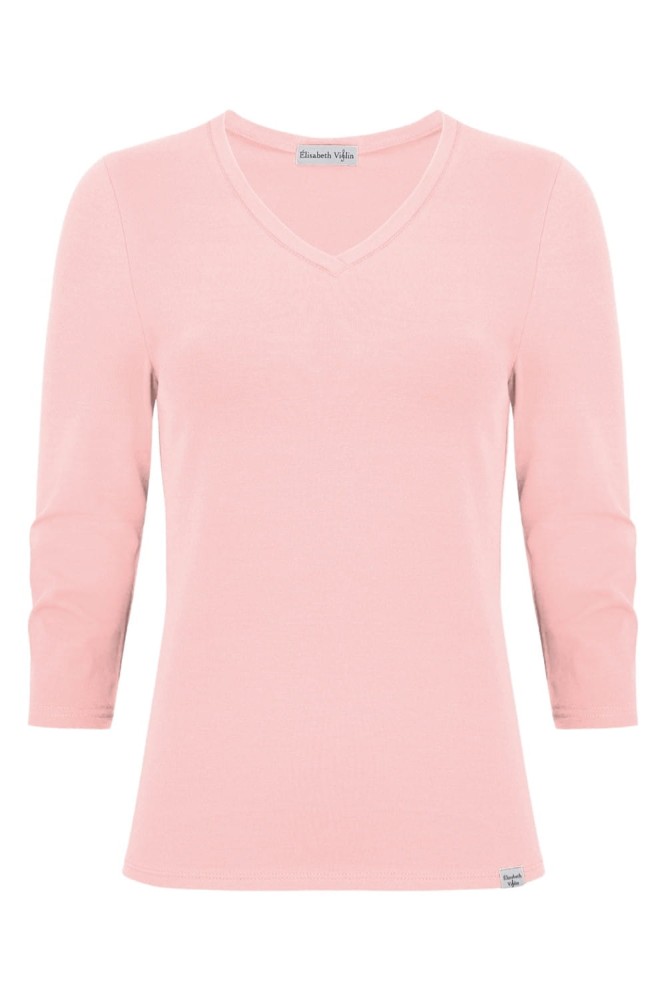 VERA z rękawami 3:4 Misty Rose przód.jpg