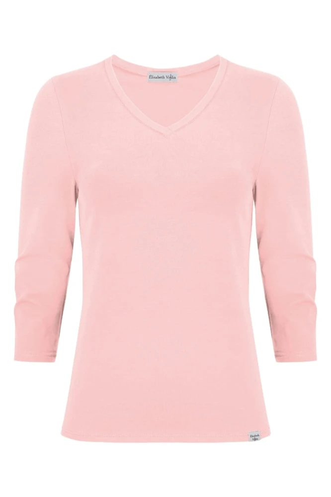 VERA z rękawami 3:4 Misty Rose przód.jpg