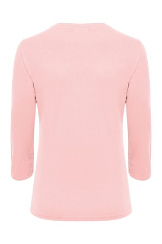 VERA z rękawami 3:4 Misty Rose tył.jpg