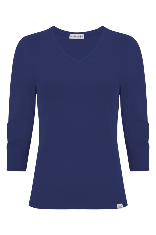 VERA z rękawami 3:4 Sodalite Blue przód.jpg