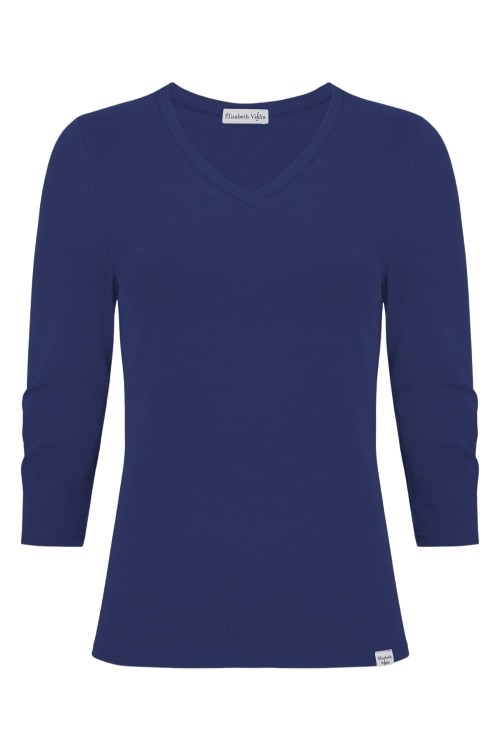 VERA z rękawami 3:4 Sodalite Blue przód.jpg