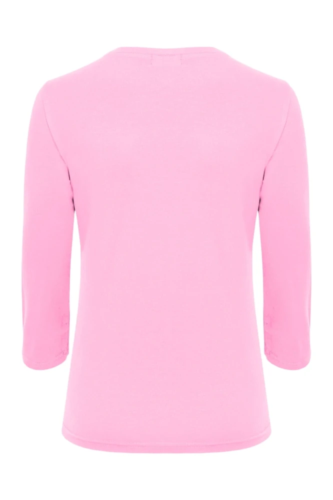 VERA z rękawami 3:4 Sea Pink tył.jpg