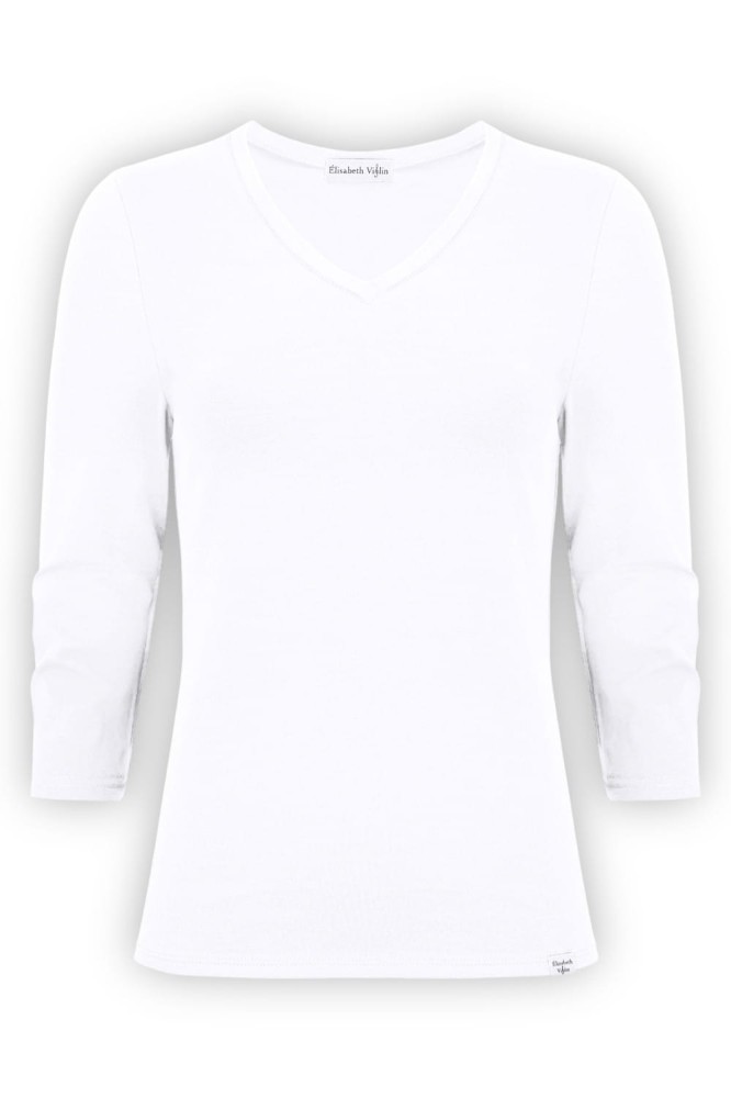 VERA z rękawami 3:4 Brilliant White przód.jpg