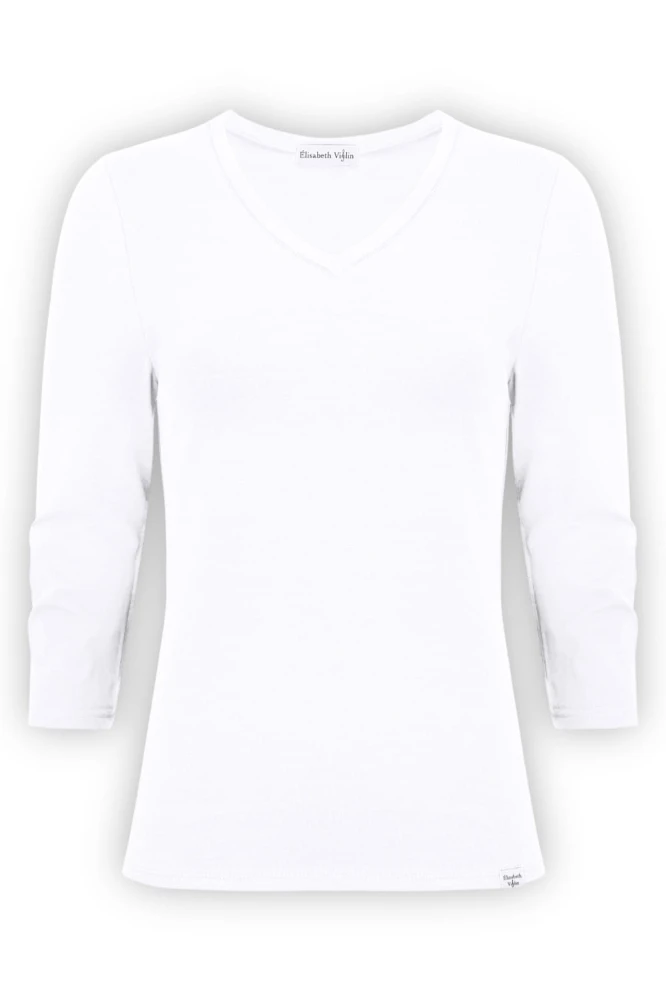 VERA z rękawami 3:4 Brilliant White przód.jpg