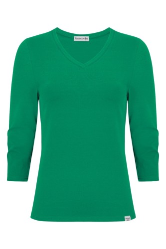 VERA z rękawami 3:4 Deep Green przód.jpg