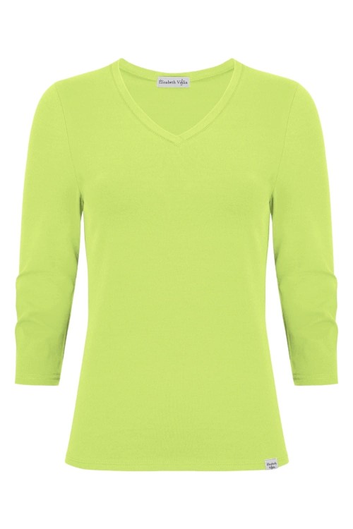 VERA z rękawami 3:4 Green Glow przód.jpg