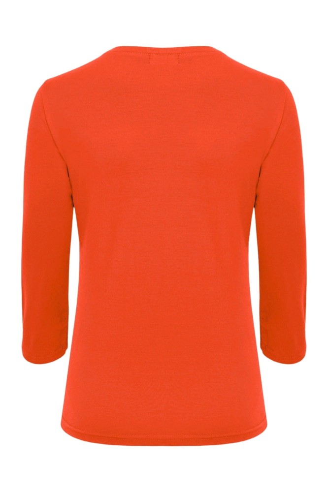 VERA z rękawami 3:4 Mandarin Red tył.jpg