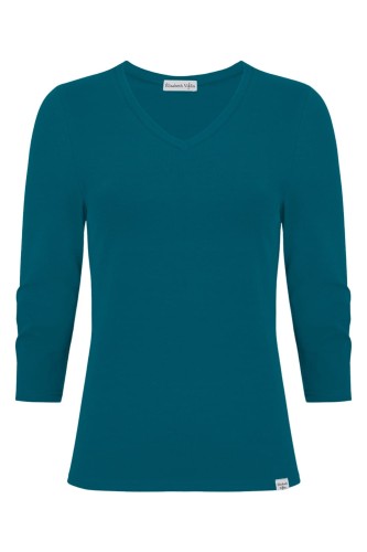 VERA z rękawami 3:4 Moroccan Blue przód.jpg