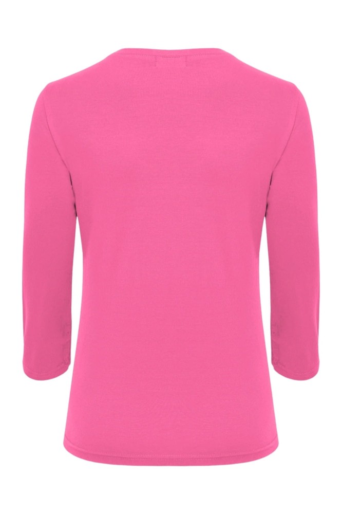 VERA z rękawami 3:4 Shocking Pink tył.jpg