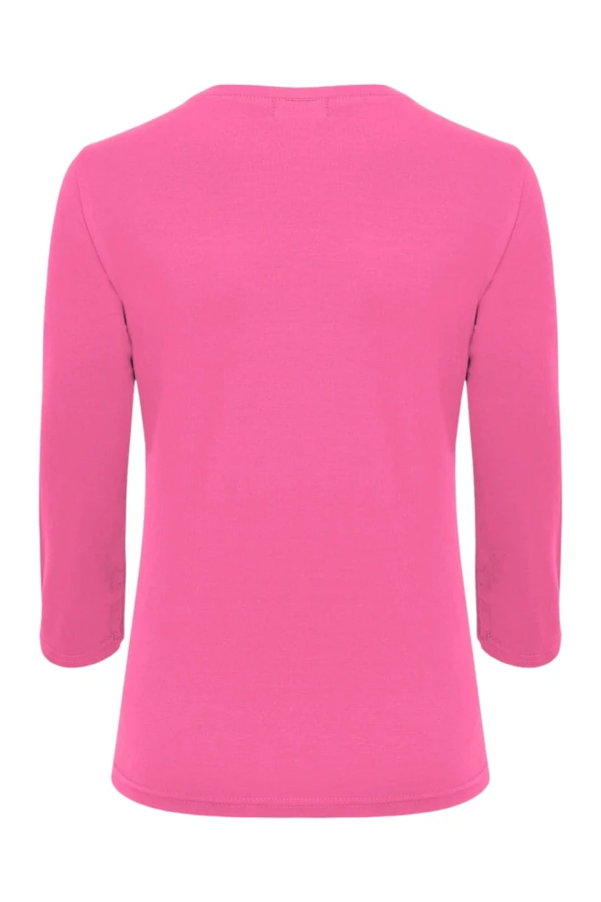 VERA z rękawami 3:4 Shocking Pink tył.jpg