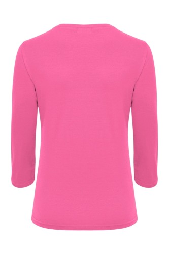 VERA z rękawami 3:4 Shocking Pink tył.jpg