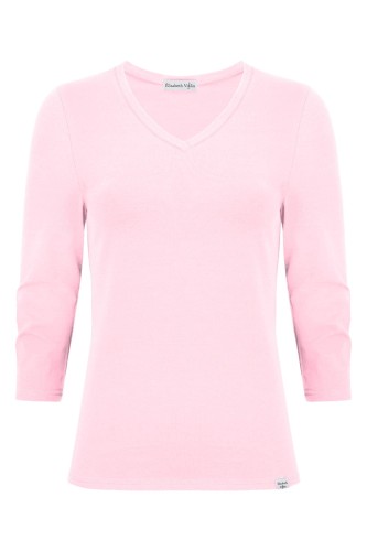 VERA z rękawami 3:4 Parfait Pink przód.jpg