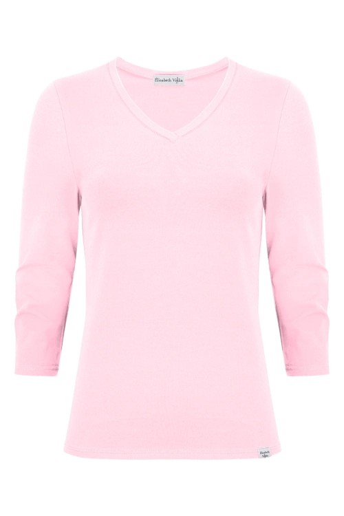VERA z rękawami 3:4 Parfait Pink przód.jpg
