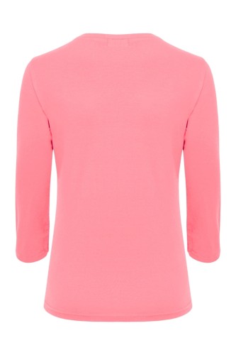 VERA z rękawami 3:4 Geranium Pink tył.jpg