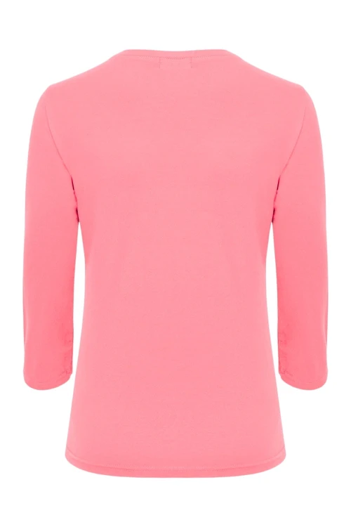 VERA z rękawami 3:4 Geranium Pink tył.jpg