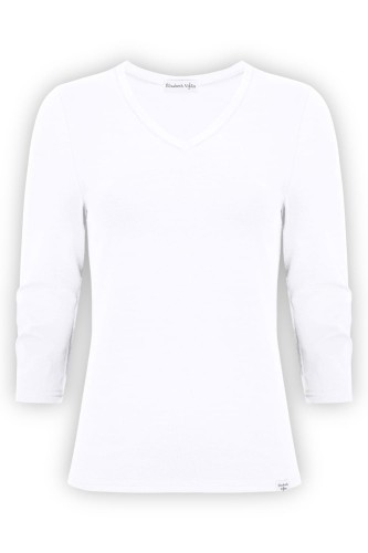 VERA z rękawami 3:4 Brilliant White przód.jpg