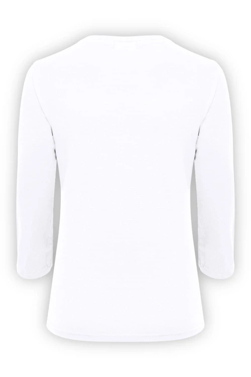 VERA z rękawami 3:4 Brilliant White tył.jpg
