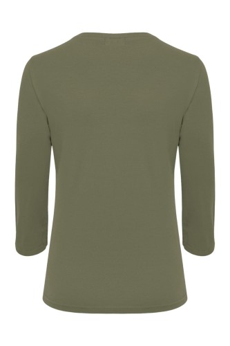 VERA z rękawami 3:4 Dusty Olive tył.jpg