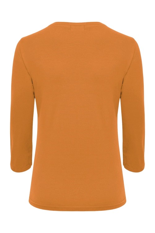 VERA z rękawami 3:4 Golden Ochre tył.jpg