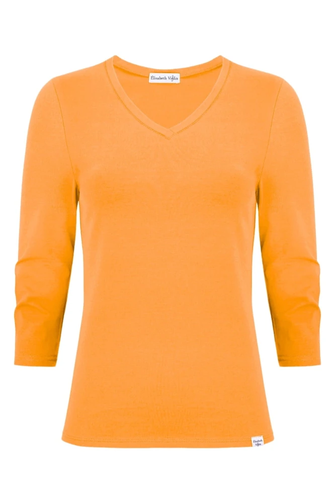 VERA z rękawami 3:4 Blazing Orange przód.jpg