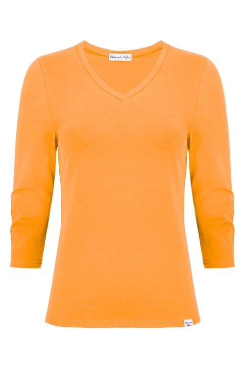 VERA z rękawami 3:4 Blazing Orange przód.jpg