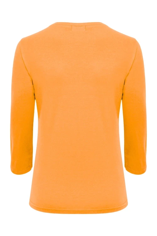 VERA z rękawami 3:4 Blazing Orange tył.jpg
