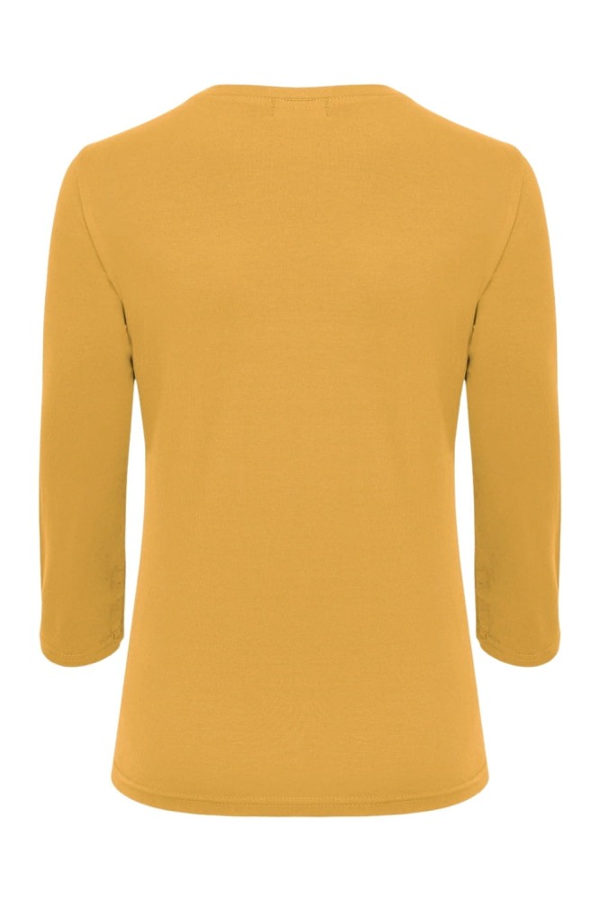 VERA z rękawami 3:4 Bright Gold tył.jpg