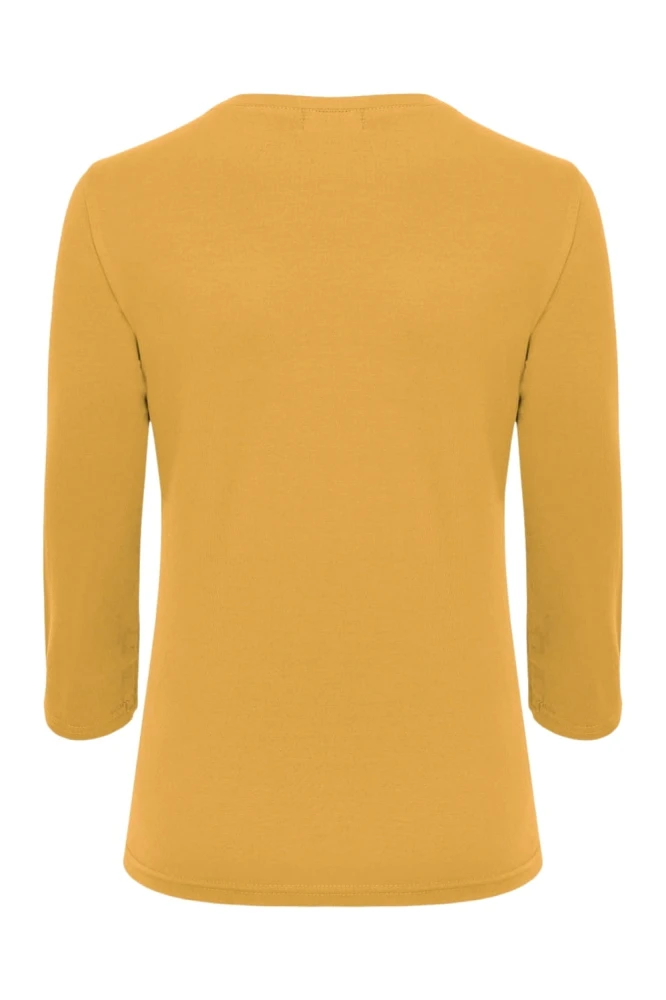 VERA z rękawami 3:4 Bright Gold tył.jpg