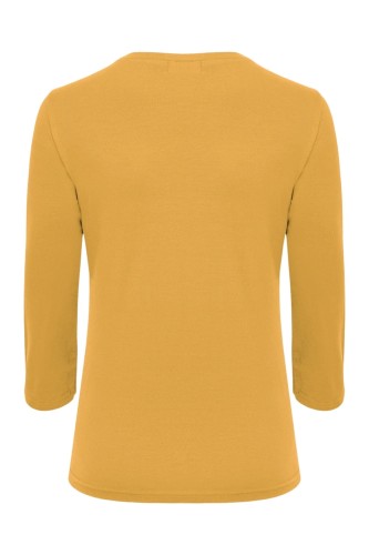 VERA z rękawami 3:4 Bright Gold tył.jpg