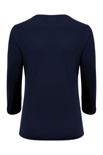 VERA z rękawami 3:4 Mediaval Blue tył.jpg