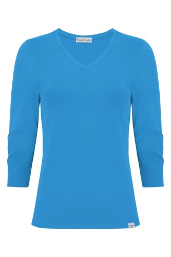 VERA z rękawami 3:4 Swedish Blue przód.jpg