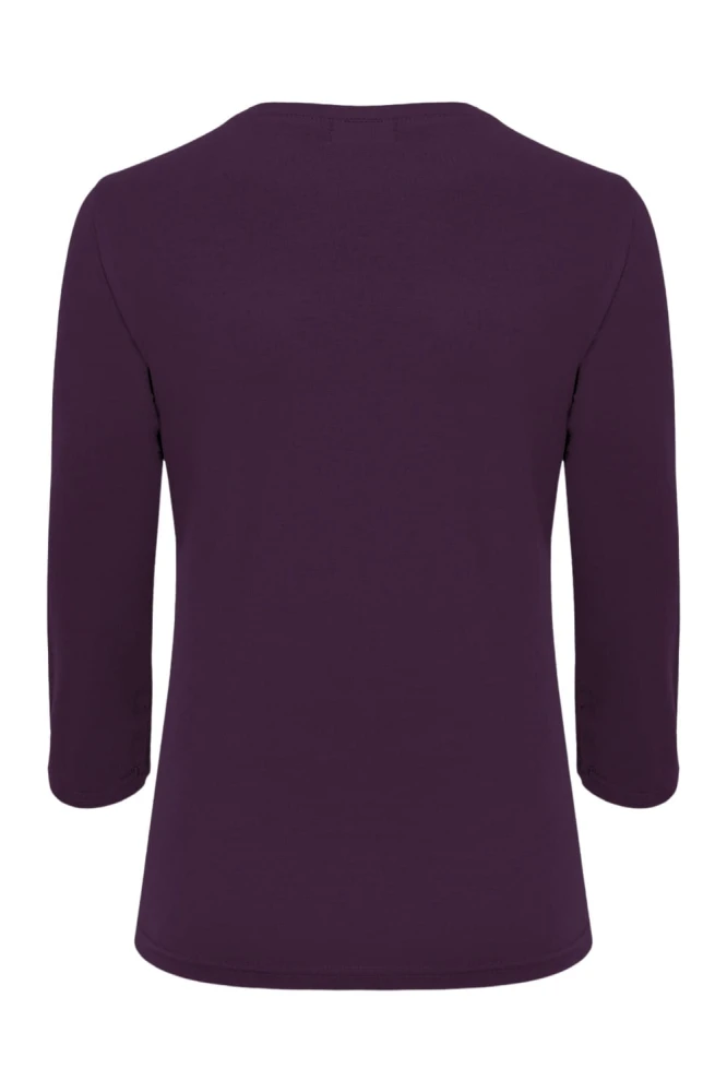 VERA z rękawami 3:4 Plum Purple tył.jpg