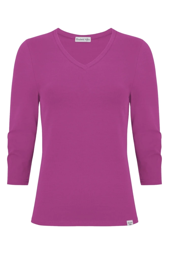 VERA z rękawami 3:4 Festival Fuchsia przód.jpg