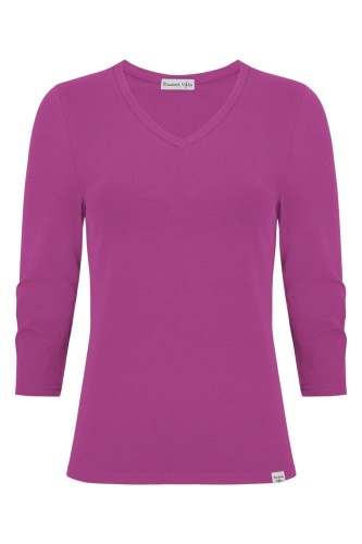 VERA z rękawami 3:4 Festival Fuchsia przód.jpg