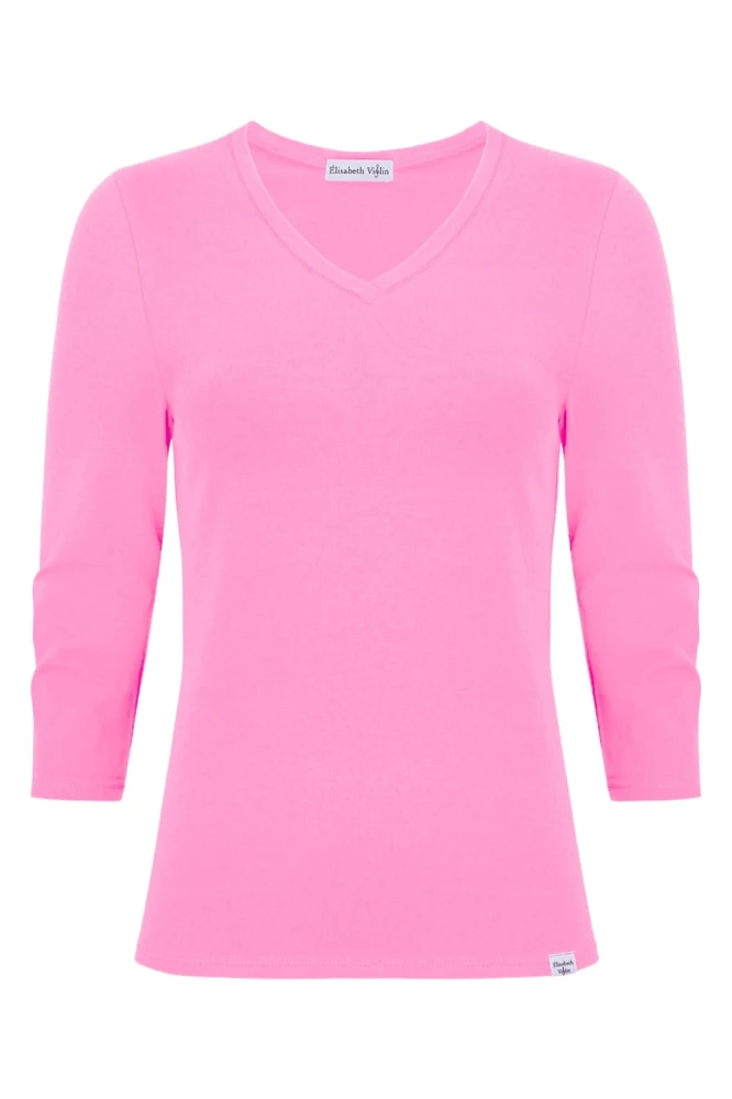 VERA z rękawami 3:4 Aurora Pink przód.jpg