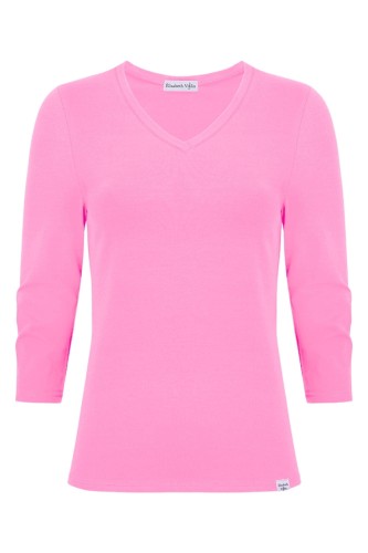 VERA z rękawami 3:4 Aurora Pink przód.jpg