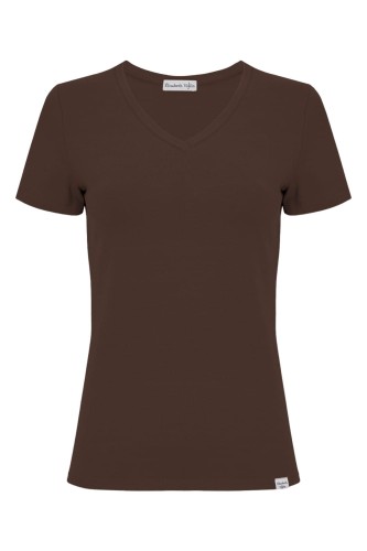 VERA z krótkimi rękawami Chestnut przód.jpg