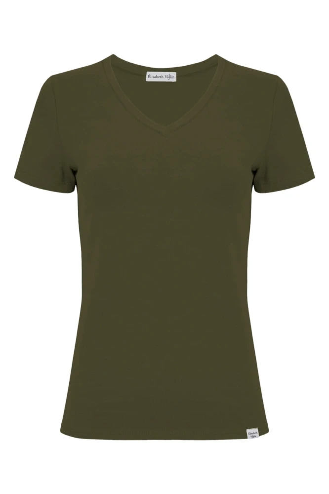 VERA z krótkimi rękawami Olive Night przód.jpg