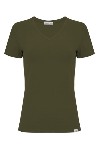 VERA z krótkimi rękawami Olive Night przód.jpg