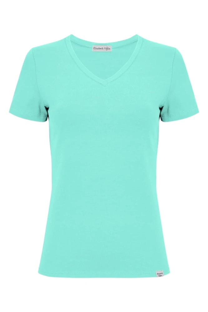 VERA z krótkimi rękawami Blue Turquoise przód.jpg