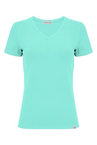 VERA z krótkimi rękawami Blue Turquoise przód.jpg