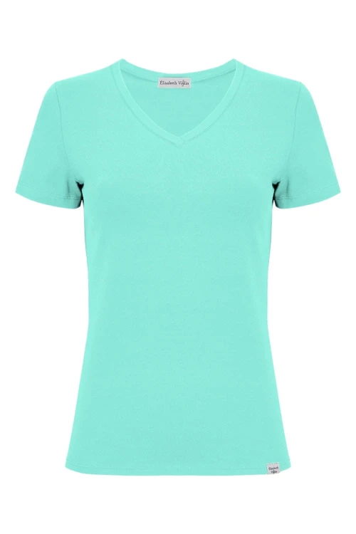 VERA z krótkimi rękawami Blue Turquoise przód.jpg