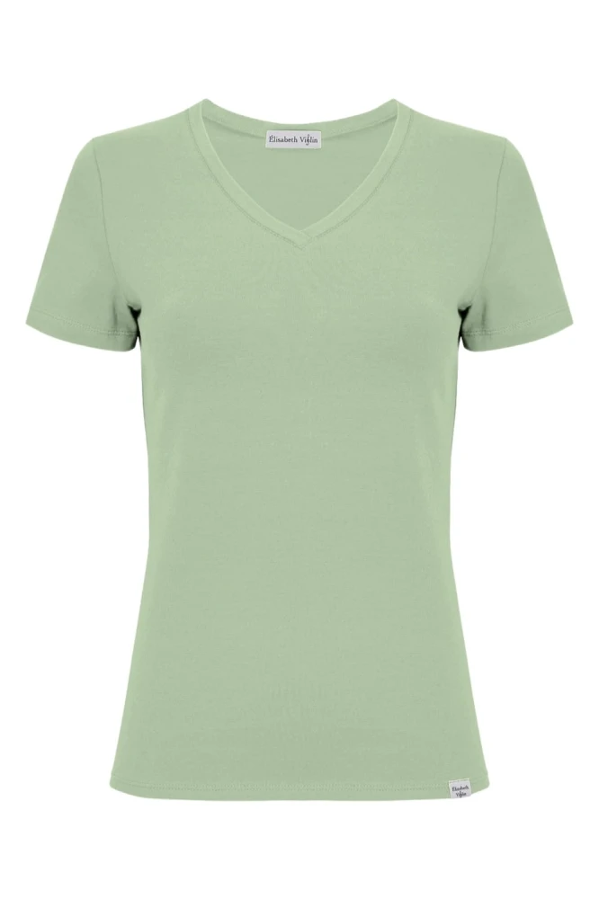 VERA z krótkimi rękawami Iceberg Green przód.jpg